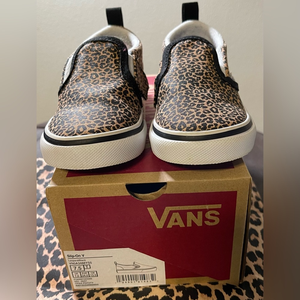Vans Toddler Size 7.5 Brown/Black Color